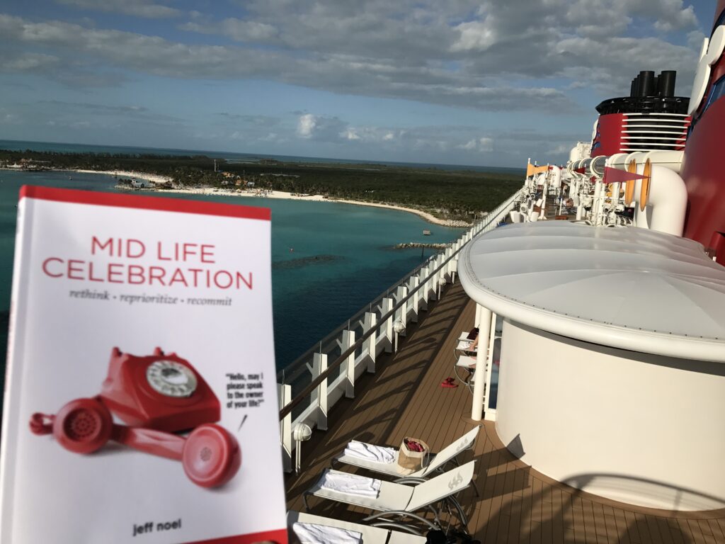 Mid Life Celebration, the book, at Disney Island