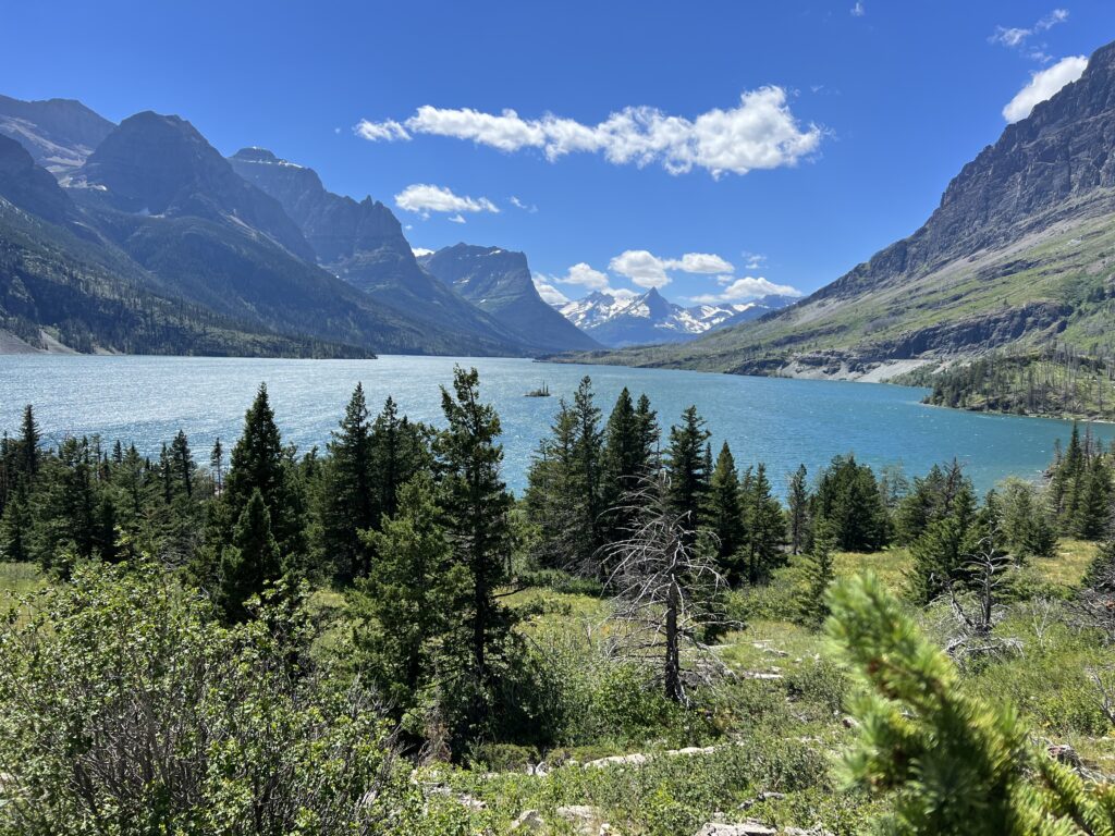 Mountains and a lake