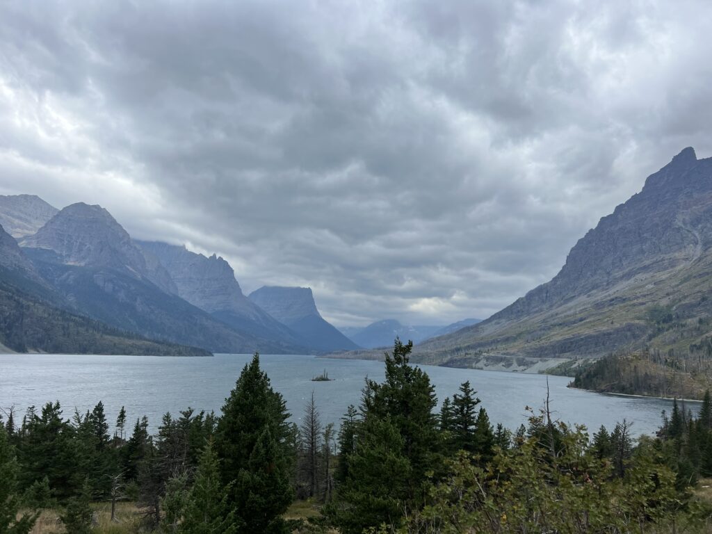 Mountains and a lake