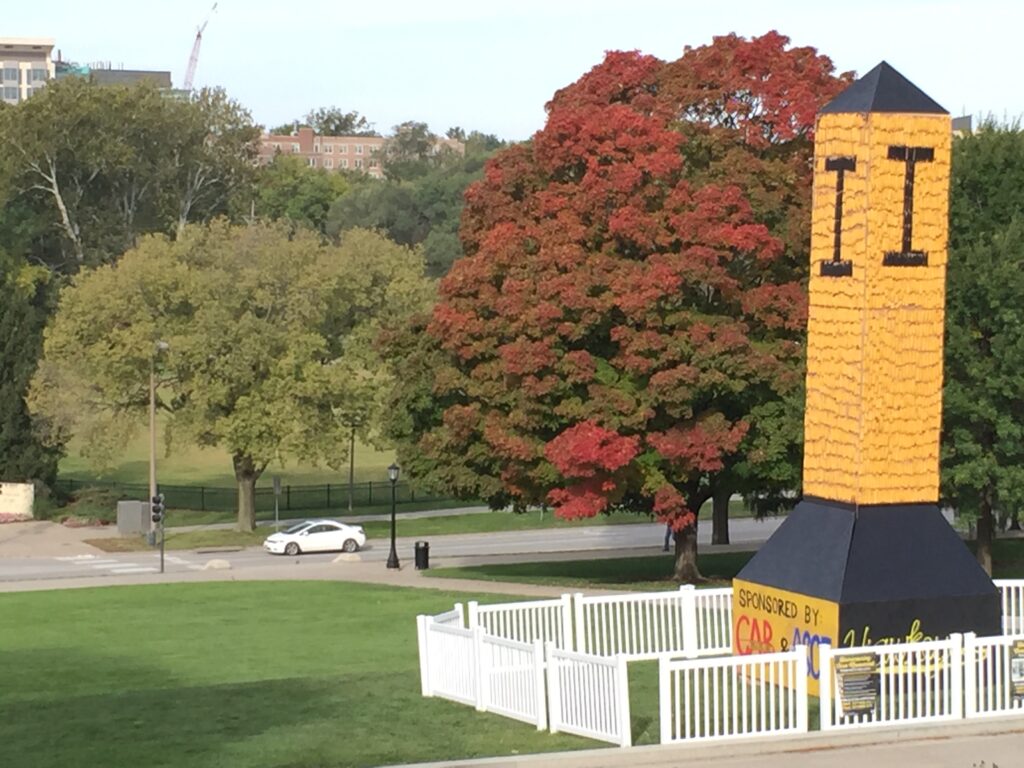 University of Iowa corn cob tower