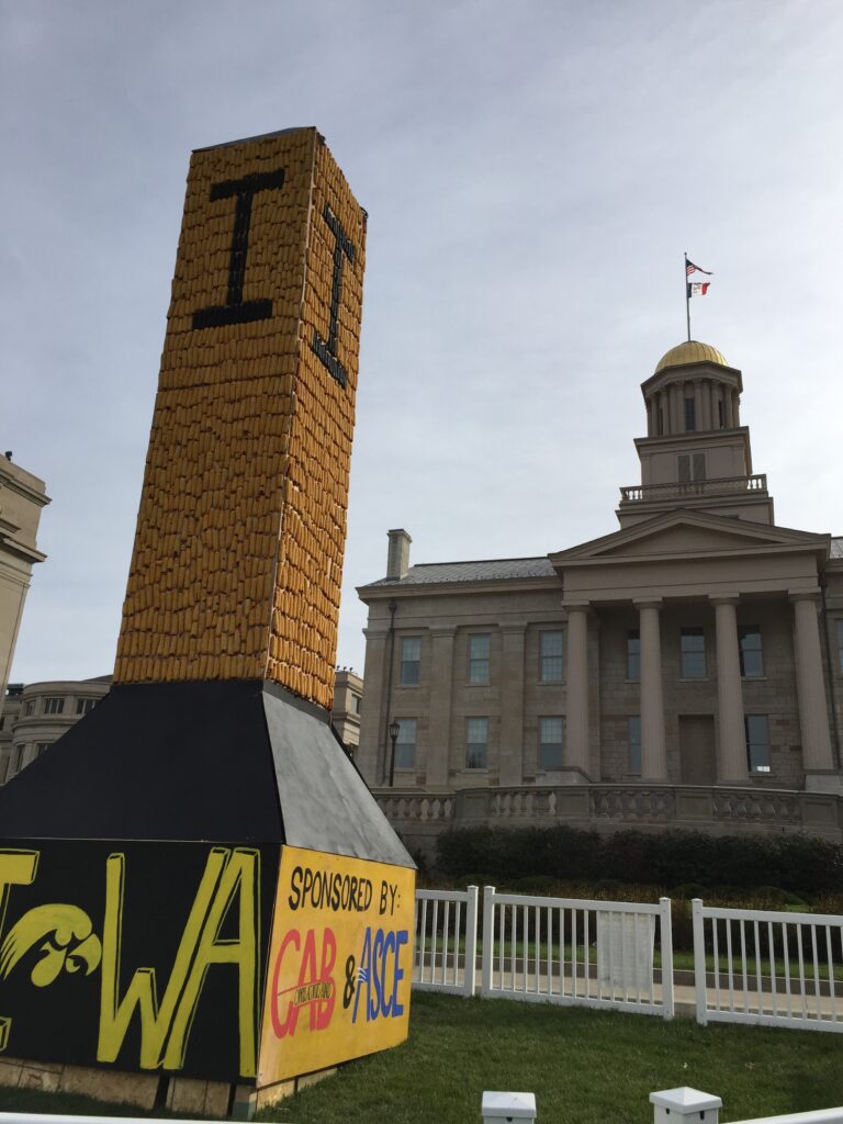 University of Iowa corn cob tower