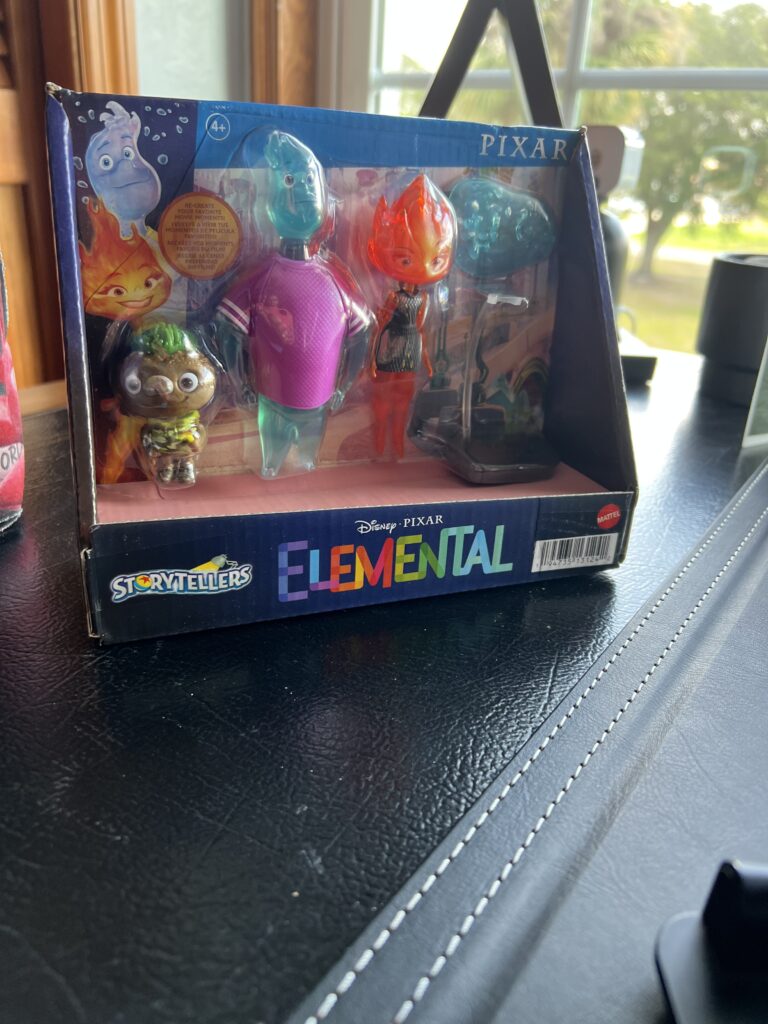 Pixar Elemental toy figurines