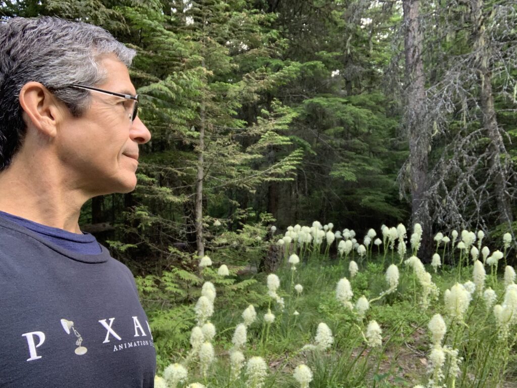 Disney speaker jeff noel near wildflowers