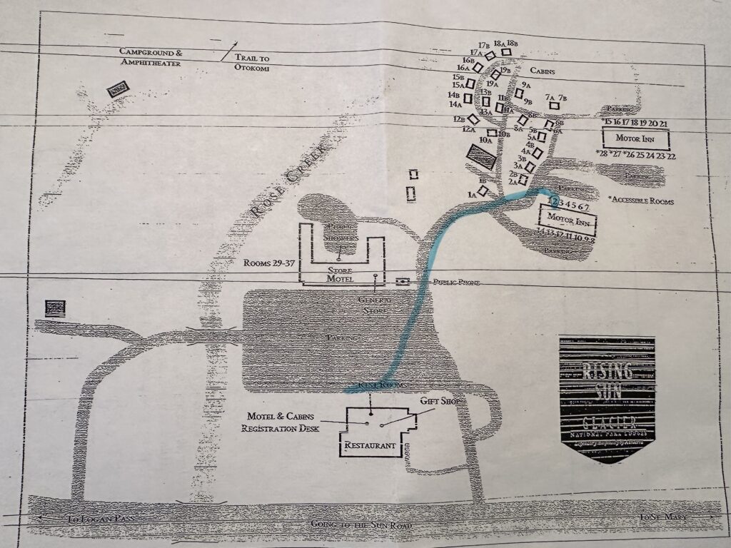 National park motor inn property map