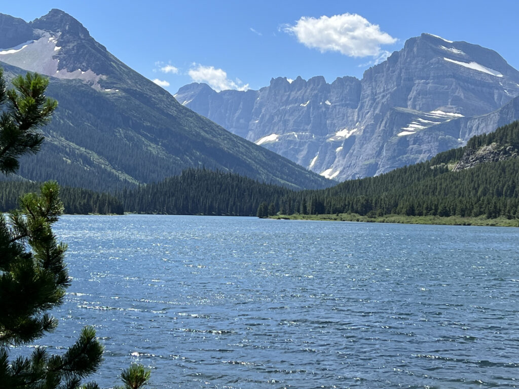 mountains and lake