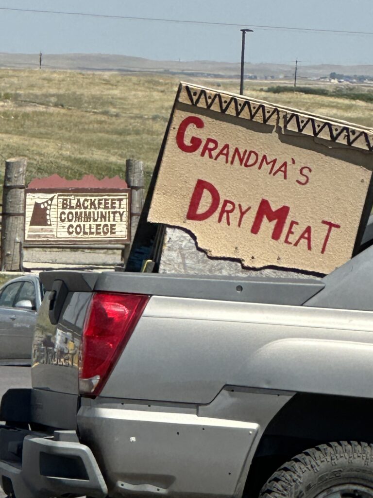 Blackfeet community college sign