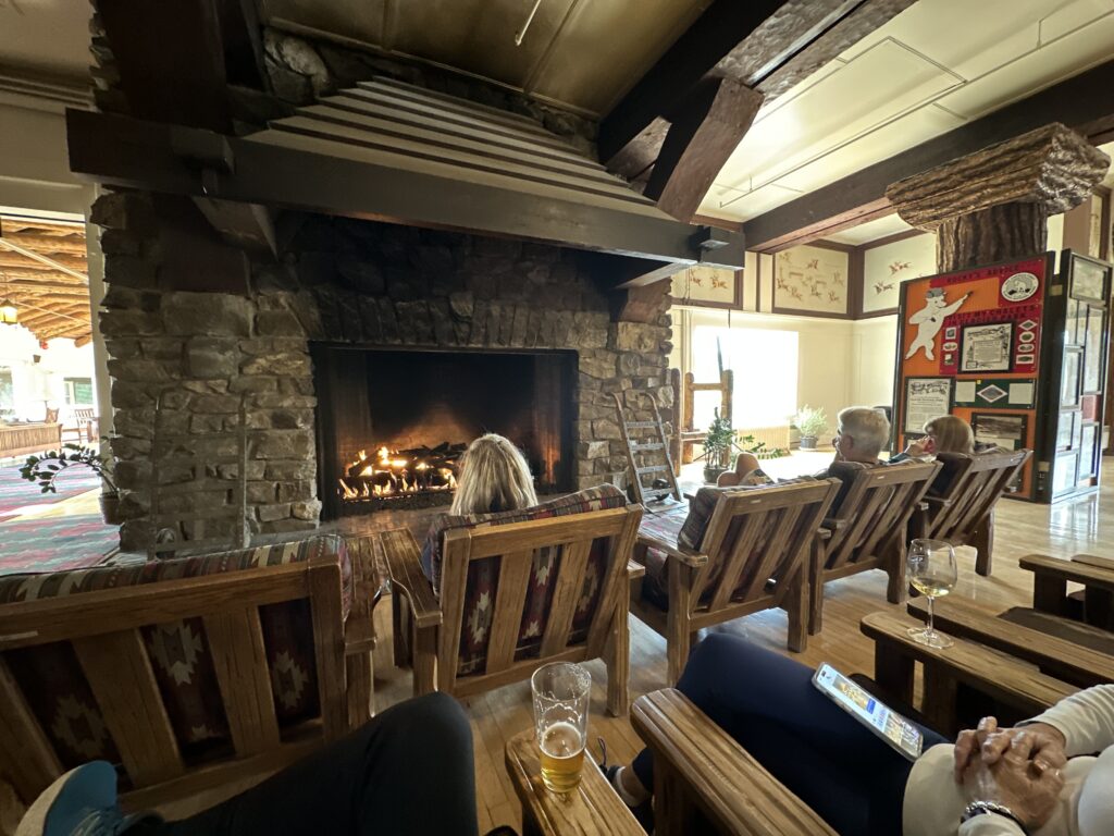 Huge Fireplace at National Park Lodge