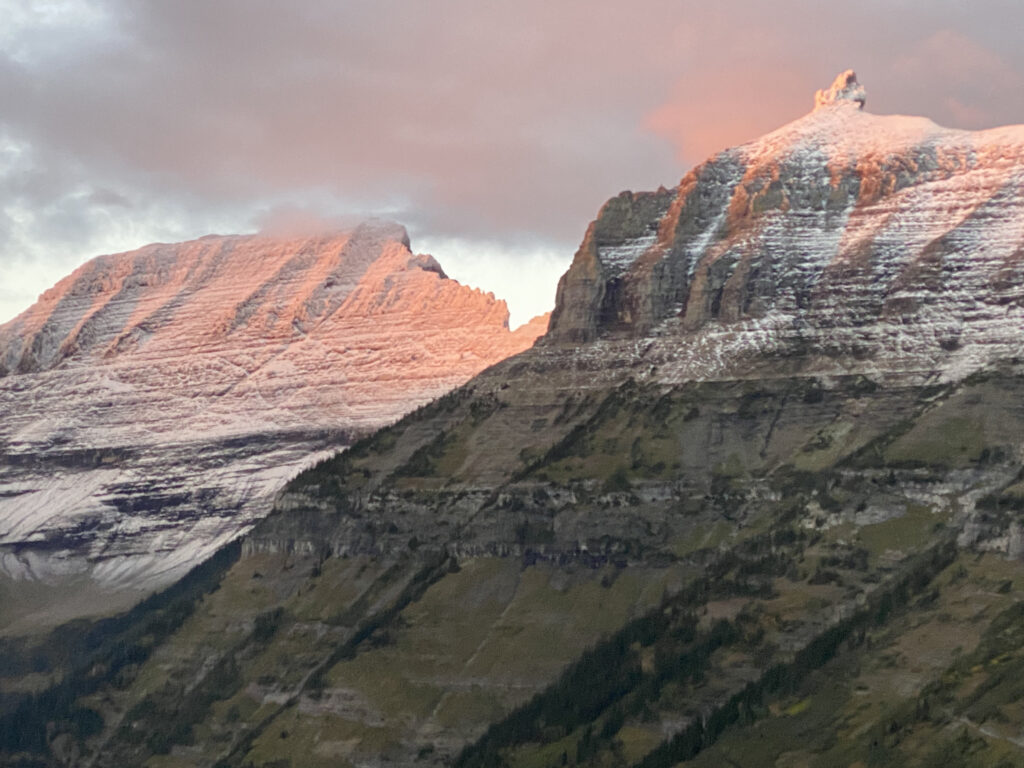 unique mountain ridge formation