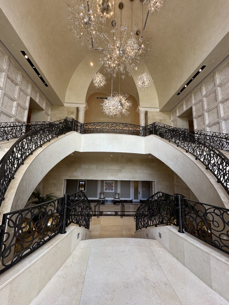 Luxury resort staircase 