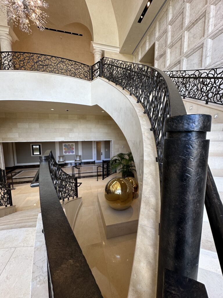 Luxury resort staircase