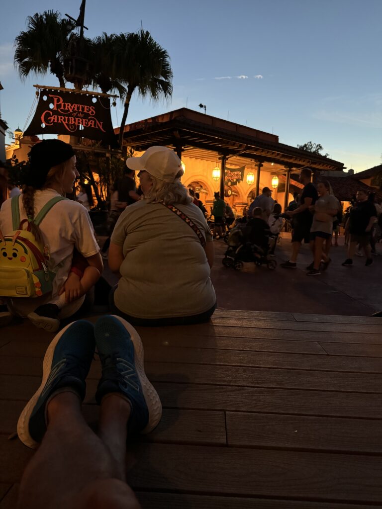 Pirates of the Caribbean at dusk