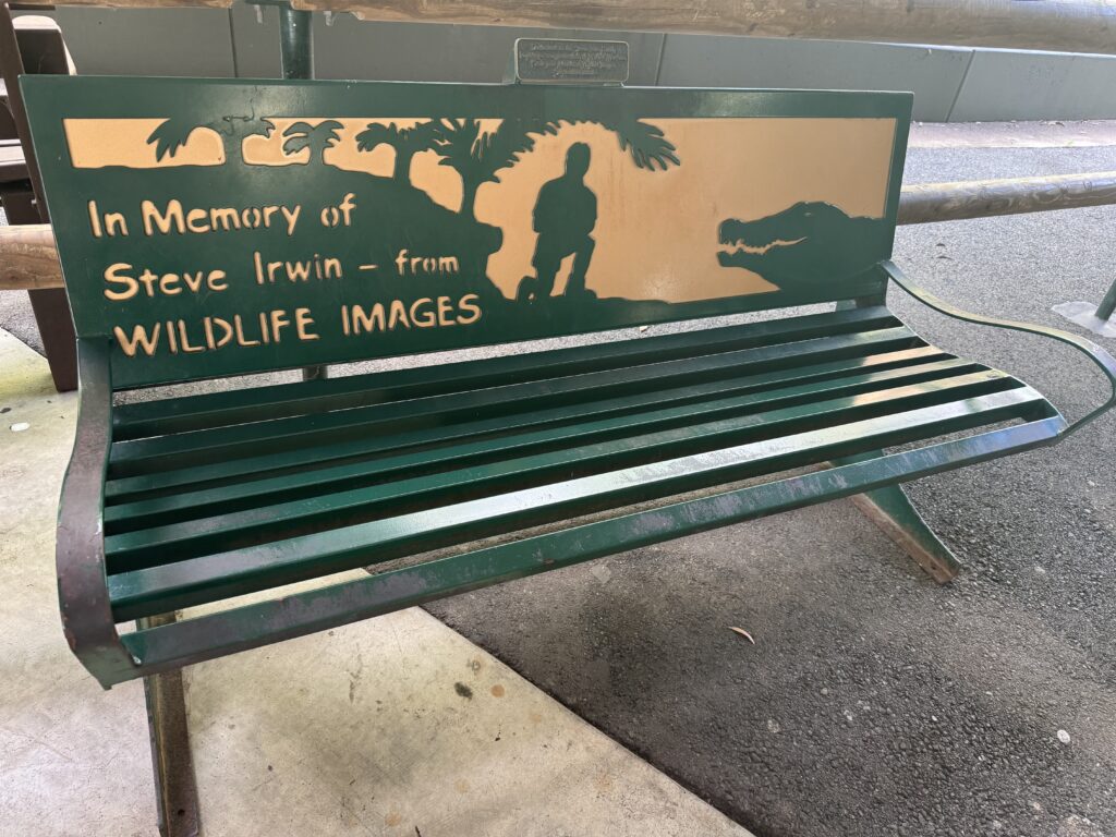 theme park bench