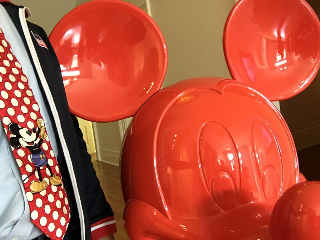 Red Mickey Mouse head