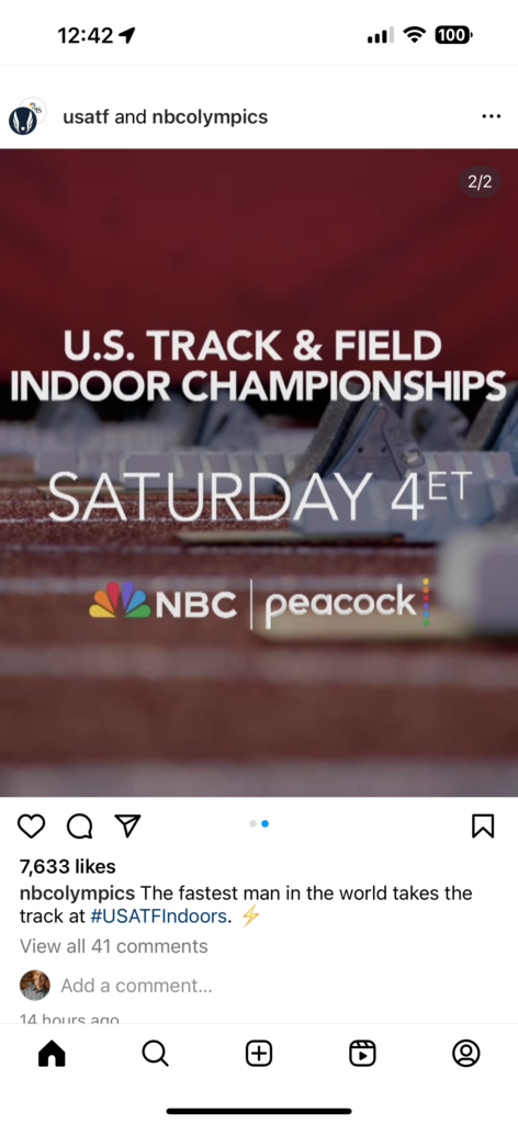 USA Track & Field notice
