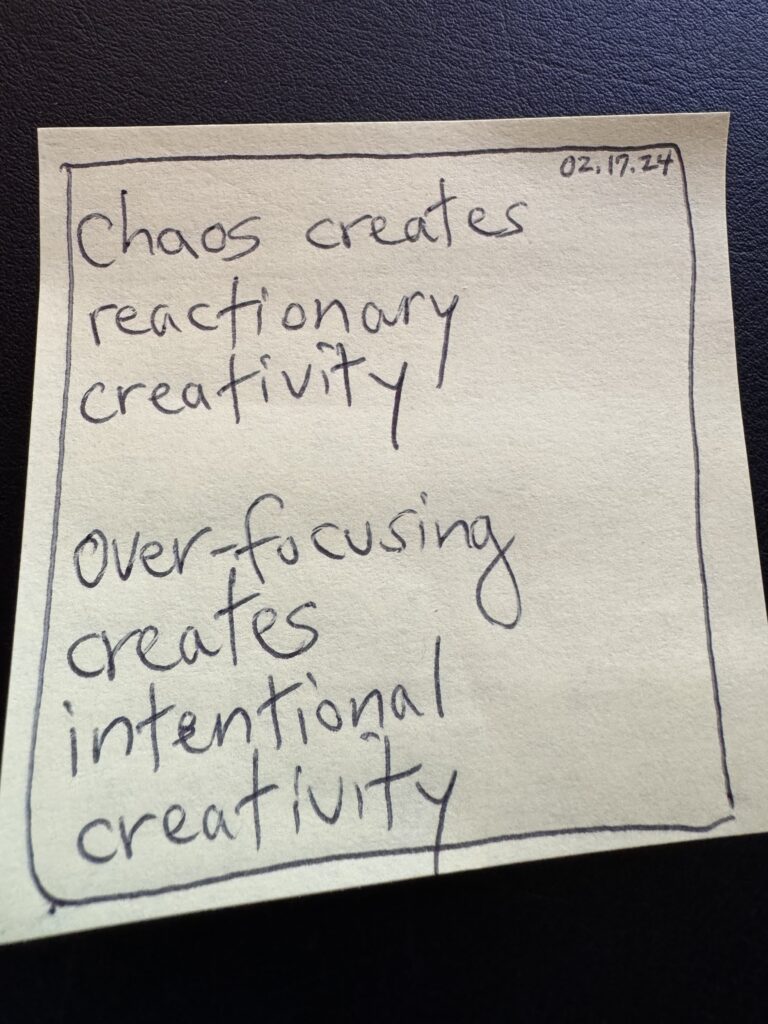 post note about creativity