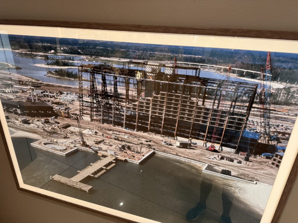 Disney’s Contemporary Resort under construction 