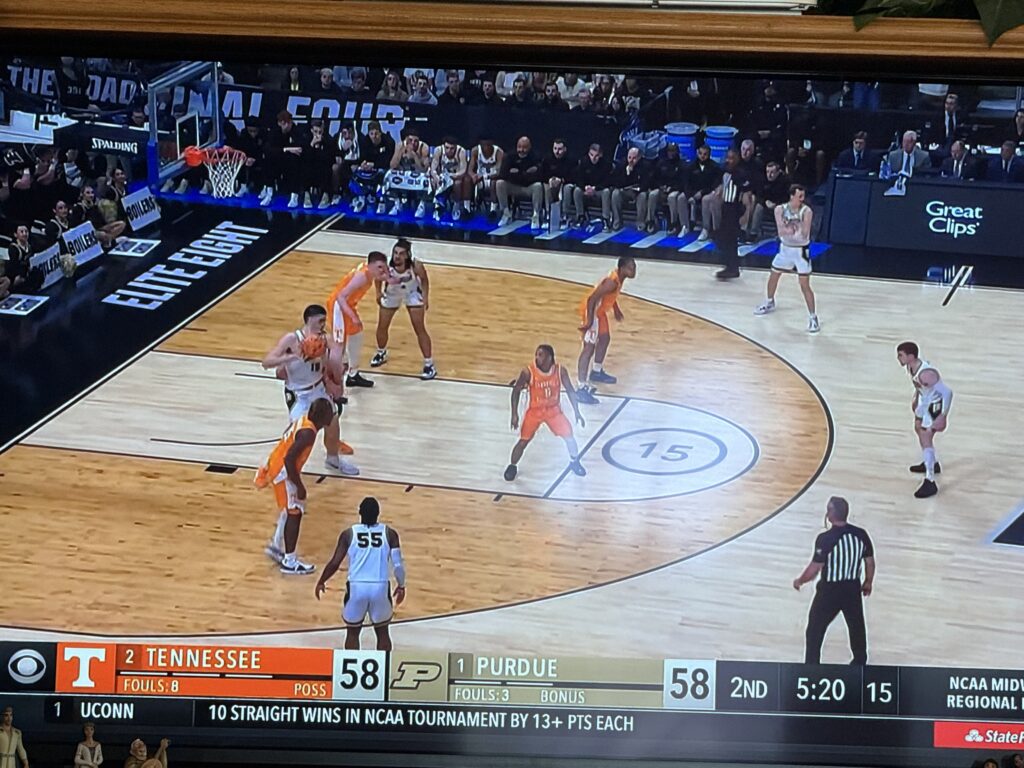 Basketball game on tv 