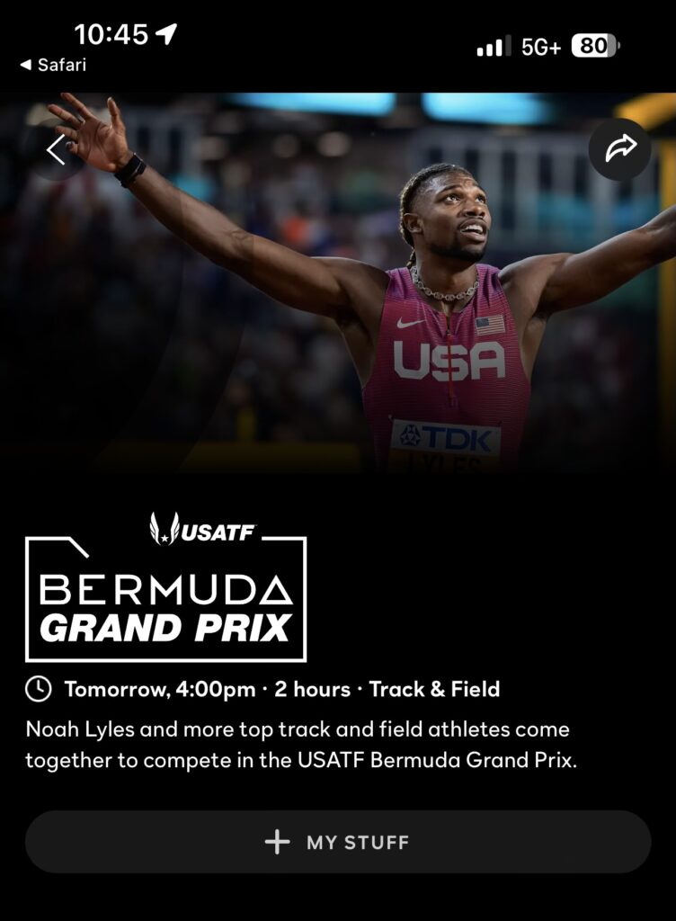 USATF Televised ad