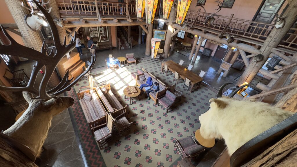 Historic National Park Lodge lobby