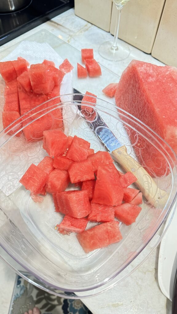 cut watermelon