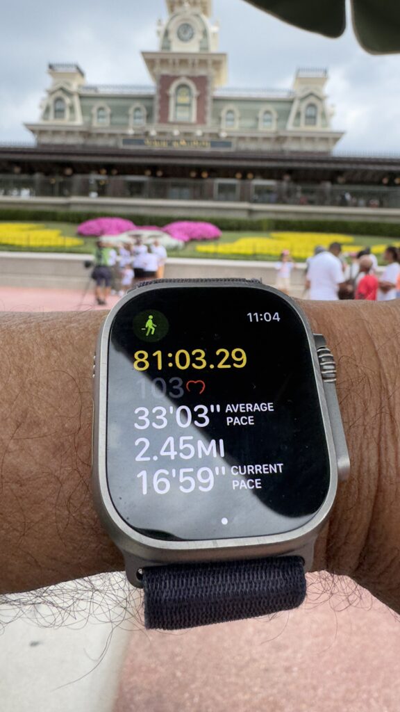 Apple Watch fitness screen