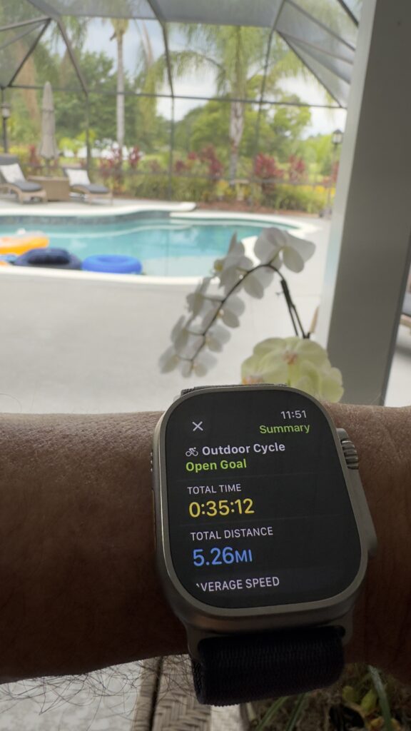 Apple Watch fitness screen