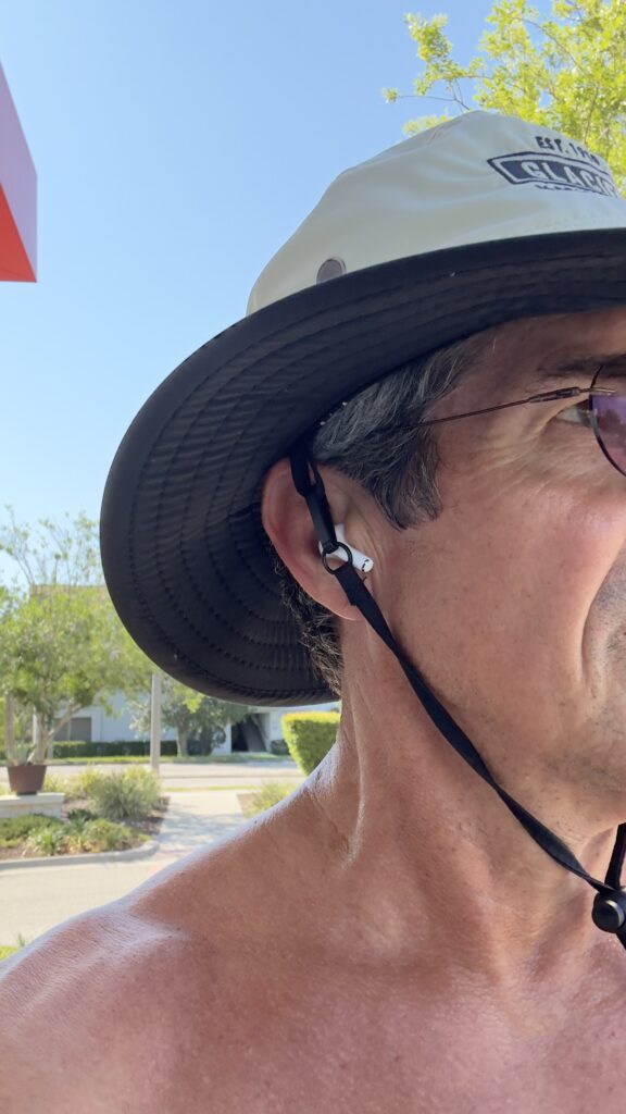 Man in a hat closeup