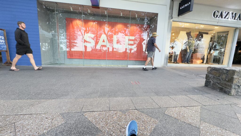 Sidewalk sale sign