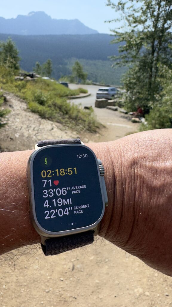 Apple Watch fitness screen