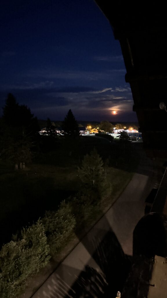 full moon rising