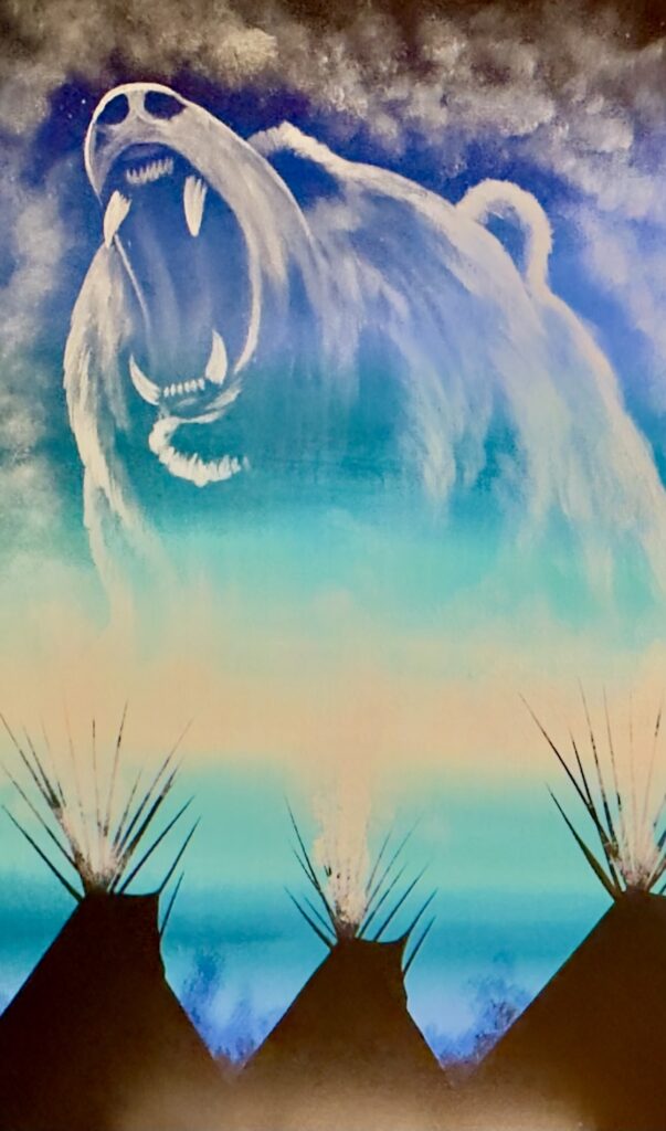 Grizzly Bear painting