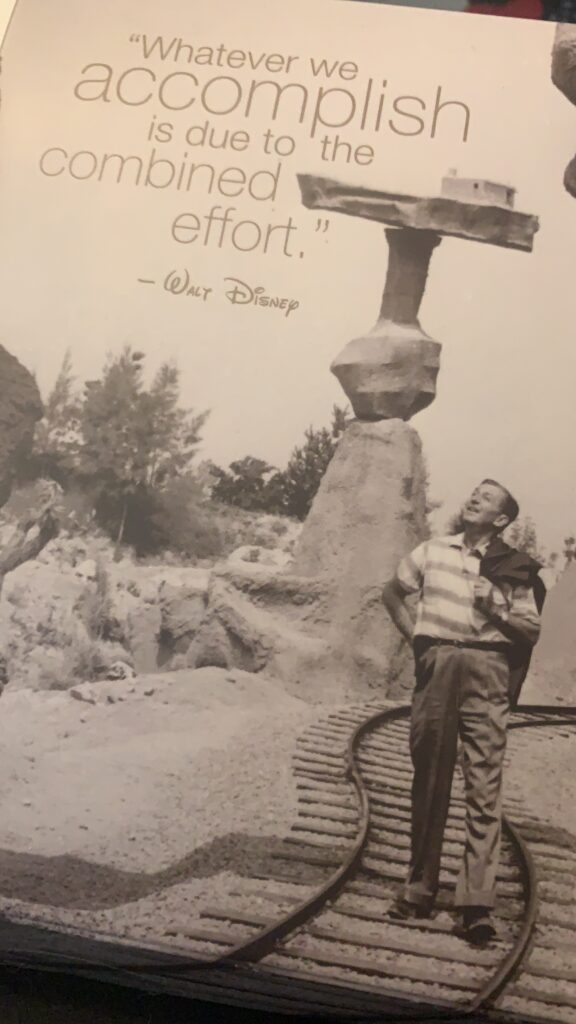 Photo of Walt Disney at Disneyland