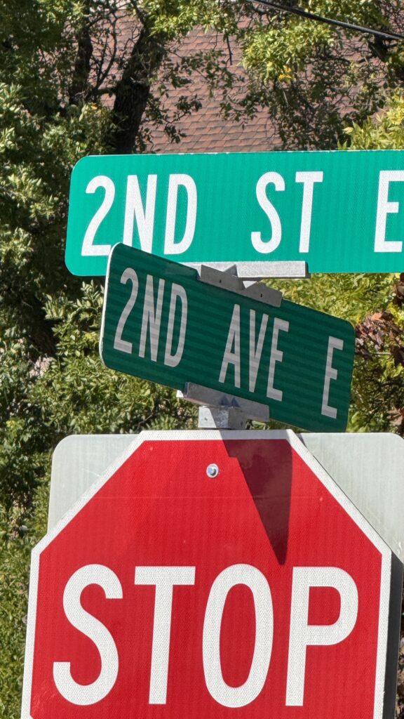 Stop sign in street signs