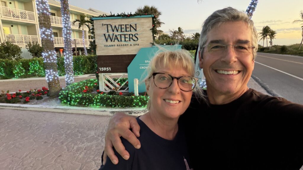 Honeymoon couple at beach