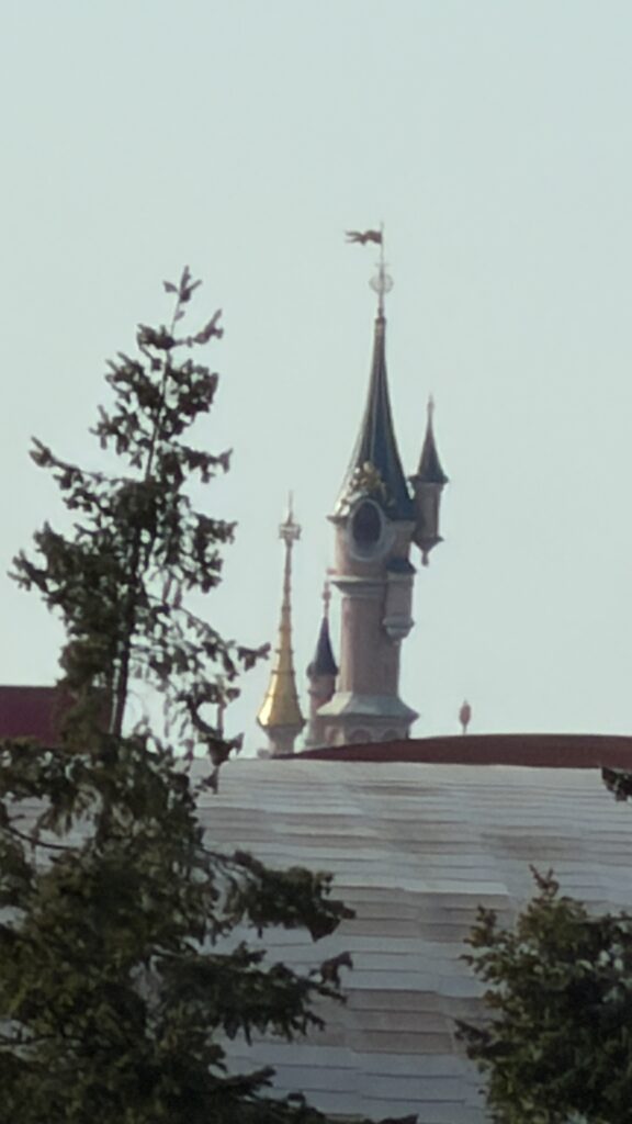  On horizon Disney castle turret 