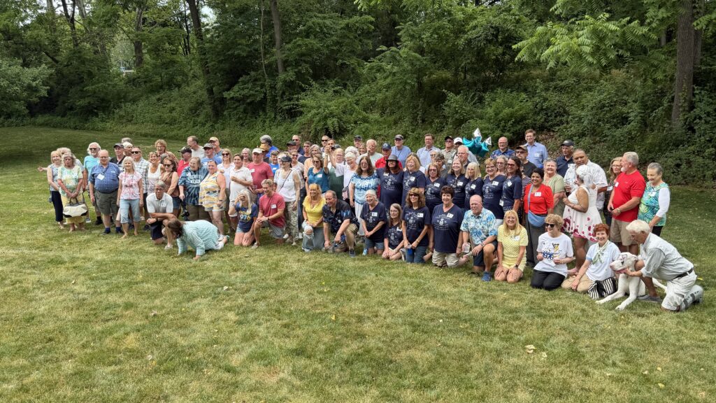 high school reunion class photo