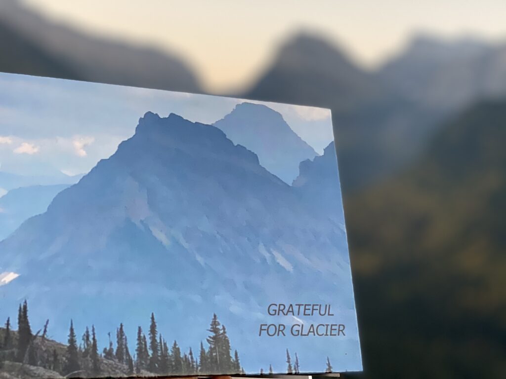 book in Glacier National Park